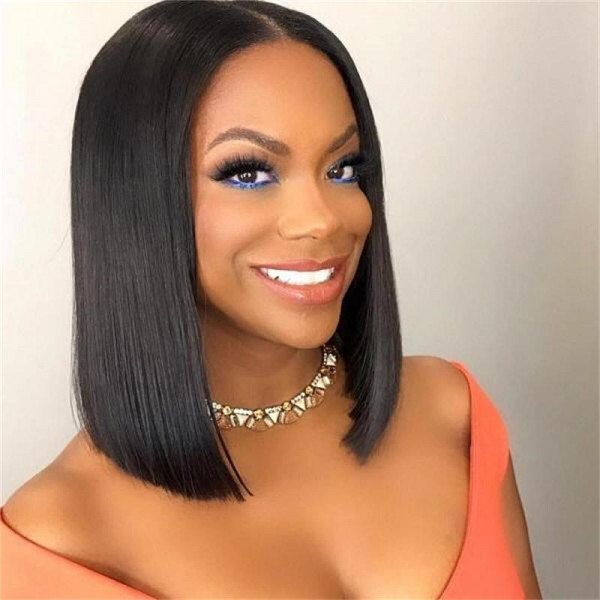 Blunt Cut Middle Part Straight Bob Wigs -West Kiss Hair