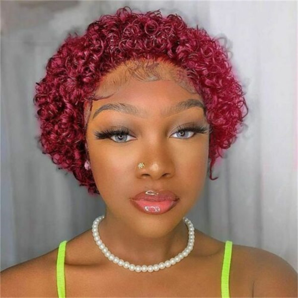 Curly Pixie Wig 