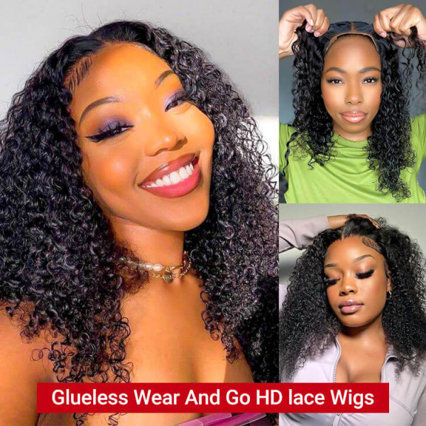 Curly Glueless HD Wigs