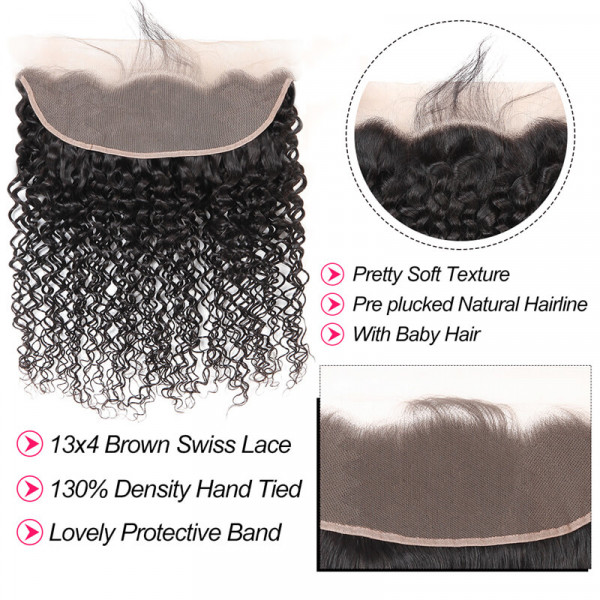 Curly Hair Lace Frontal