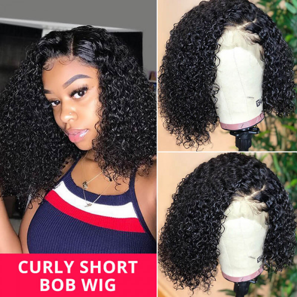 Curly Hair Short Wigs 