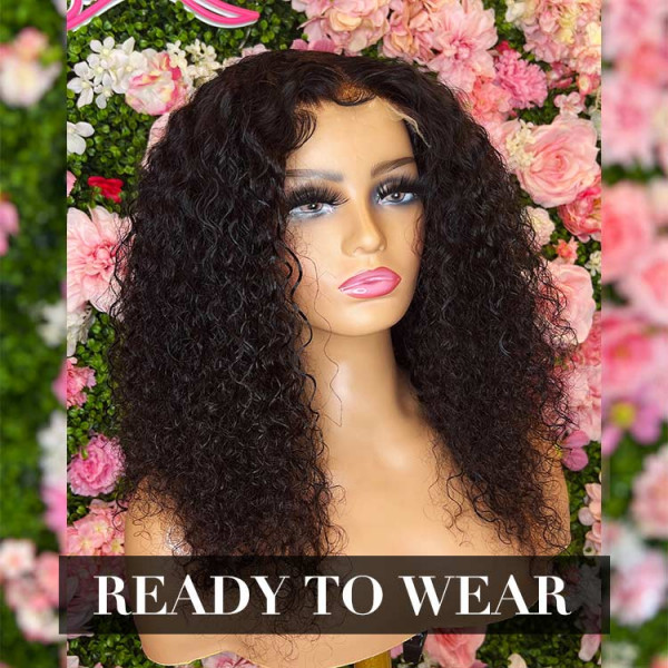 Black Jerry Curly Lace Wigs
