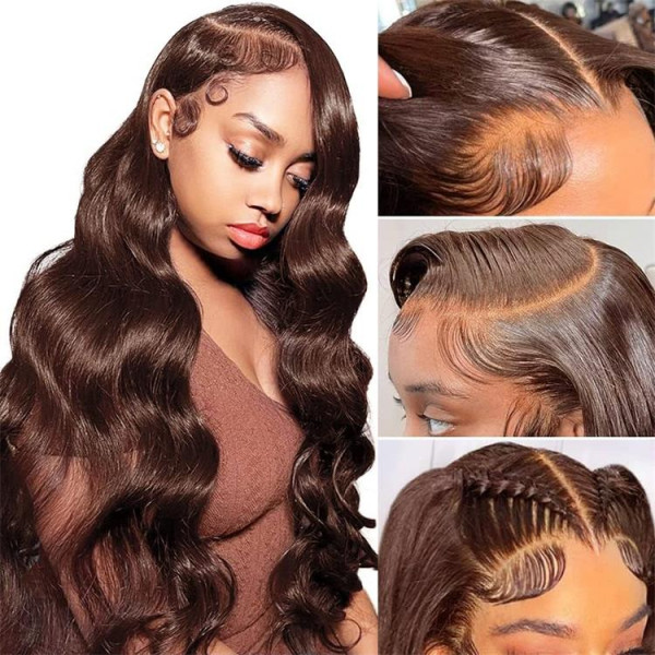 Body Wave Brown Lace Front Wigs