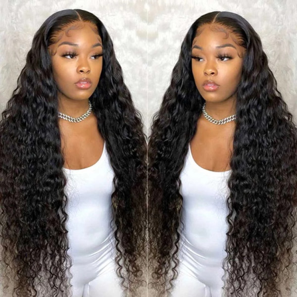 Deep Wave Lace Front Wig 