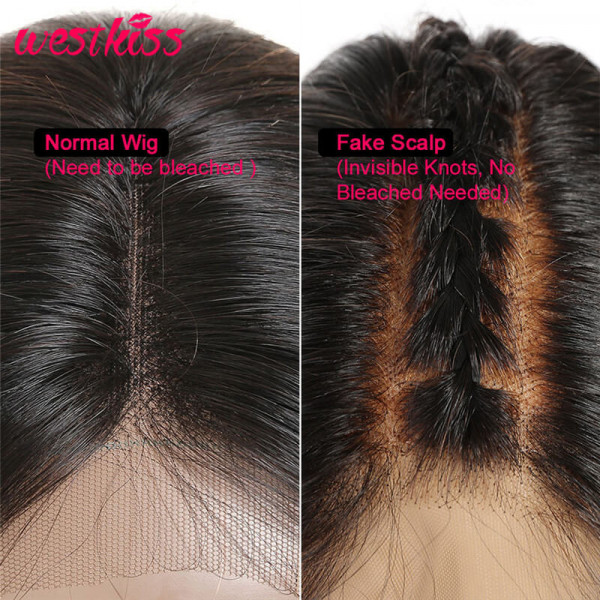Body Weave Fake Scalp Wigs 