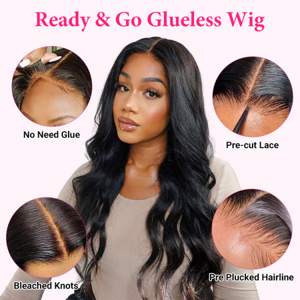 Glueless Ready And Go Wigs