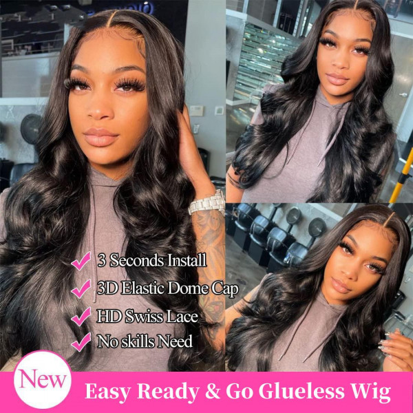 Westkiss Glueless Ready To Go Wigs Body Wave HD Undetectable Lace Closure Wig $119 (reg $238)