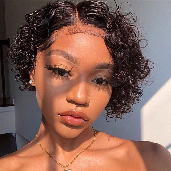 Curly Pixie Cut Wig 