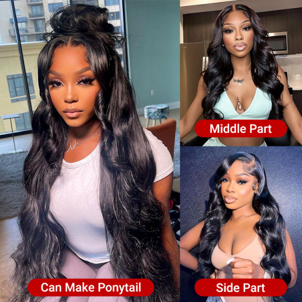 Body Wave Transparent Wigs