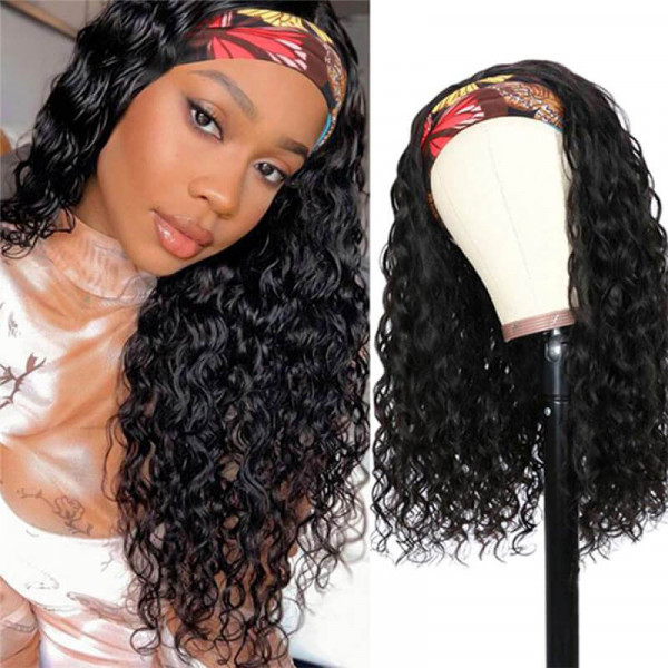 Headband Wigs Water Wave