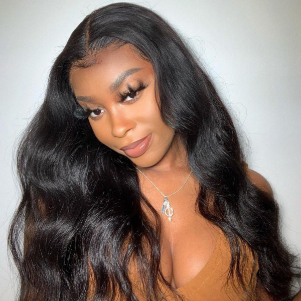 U Part Wigs Human Hair with body wave