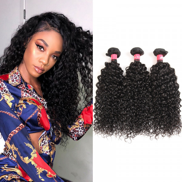 Kinky Curly 3 Bundles 9A Unprocessed Brazilian Virgin Hair 