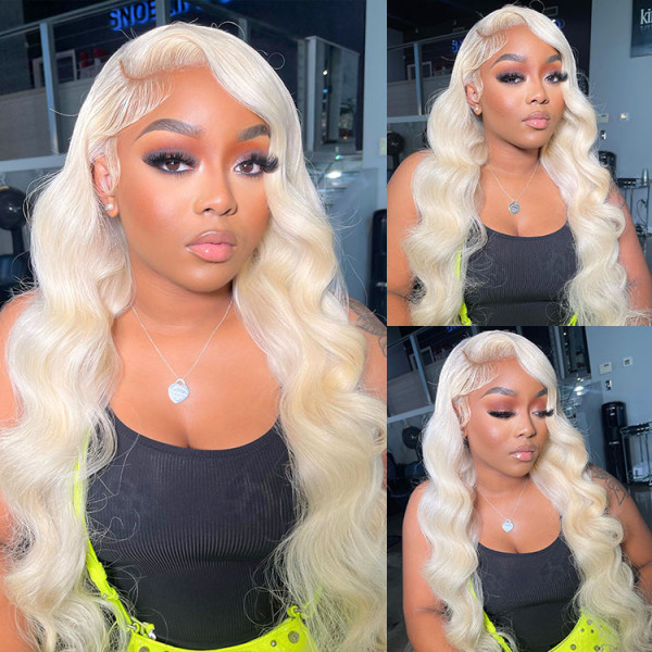 613 Full Lace Wig Blonde Human Hair Full Lace Wigs Body Wave