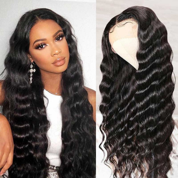 Deep Parting 6*6 Closure Wigs Loose Deep Wave Wigs Lace Front Wigs