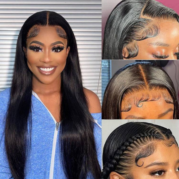 4x7 Human Hair Lace Wigs Virgin Straight Affordable Wigs For Black Women