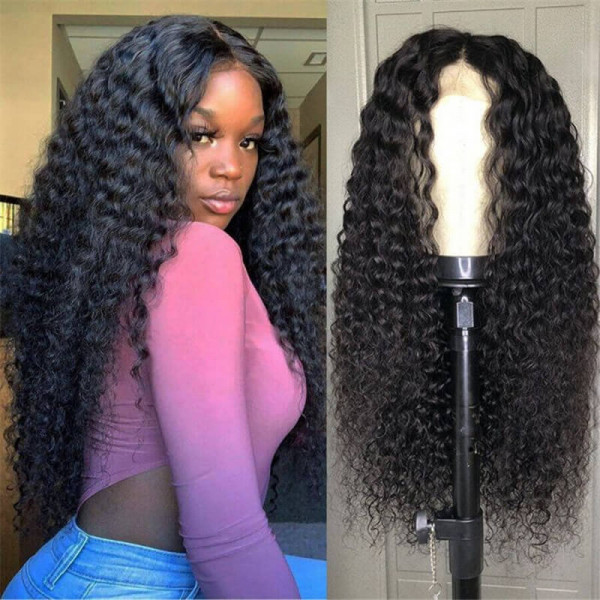 Curly Hair Wigs 360 Lace Frontal Wigs Jerry Curly Wigs With Baby Hair