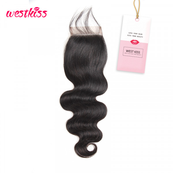 Malaysian Hair Body Wave Hair Closures  Free Part Middle Part 3 Part Lace Closures