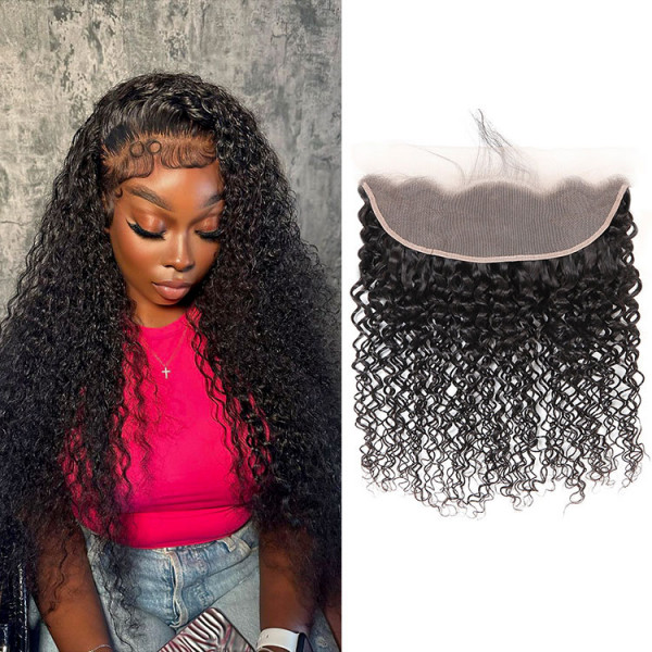 Malaysian Curly Hair 13×4 Full Lace Frontal Closures Curly Weave Hairstyles