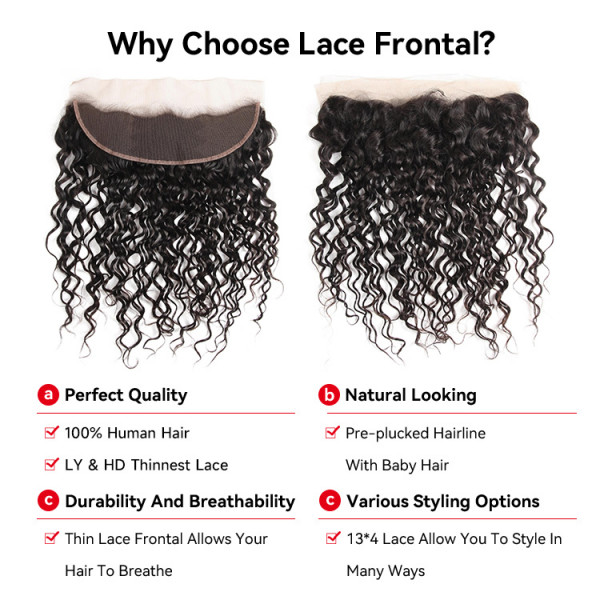 Brazilian Natural Wave Undetectable HD 13x4 Lace Frontal LY Lace Human Hair