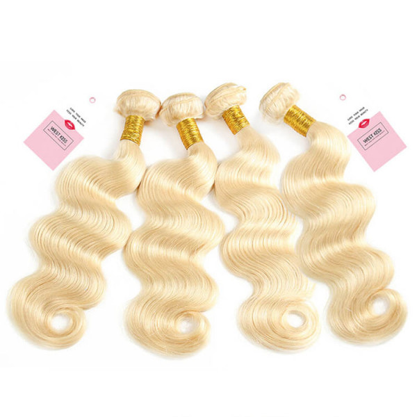 613 Blonde Virgin Hair Bundles Body Wave Weave 4 Bundles/Lot