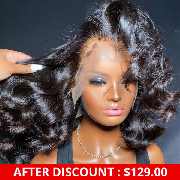Body Wave 360 Lace Frontal Wigs For Women Black African American Human Hair Wigs