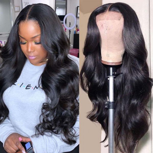 13*6 Body Wave Lace Front Wigs With Baby Hair Realistic Lace Front Wigs For Black Women
