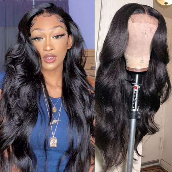 Body Wave 4*5 Silk Base Wigs Affordable Lace Front Wigs With Baby Hair Realistic Silk Top Wigs
