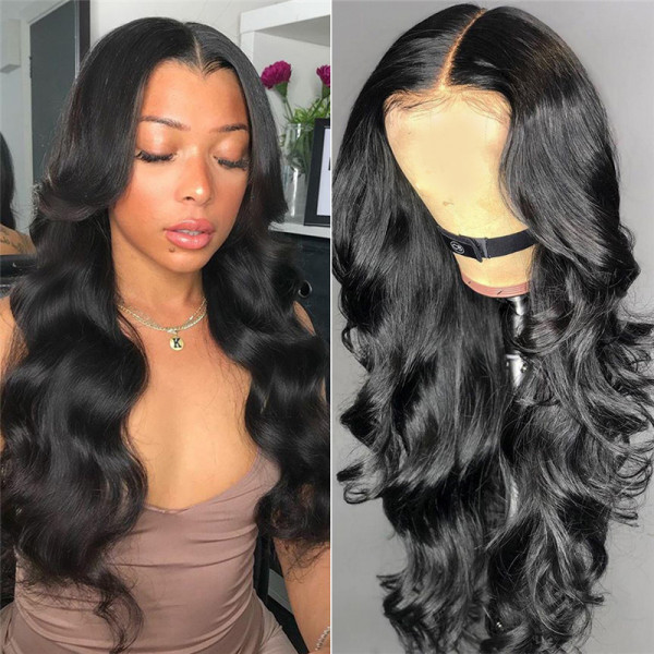 New Arrival 180% Density Full Lace Wigs Body Wave African American Human Hair Wigs