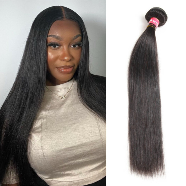 Brazilian Straight Hair Weave 1 Piece Only 8-40 Inch Hair Bundles