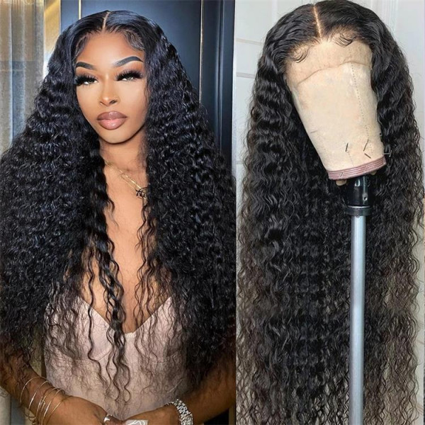 5x5 Curly Lace Closure Wigs Affordable Curly Hair Wigs 100% Human Hair Wigs With Baby Hair