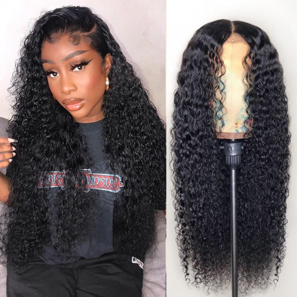 Curly 180% Density Full Lace Wig Brazilian Human Hair Curly Hair Lace Wigs 
