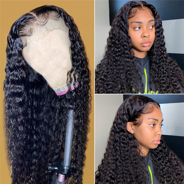 5x5 Affordable Brazilian Lace Closure Wigs Deep Weave Cheap Lace Front Wigs With Baby Hair