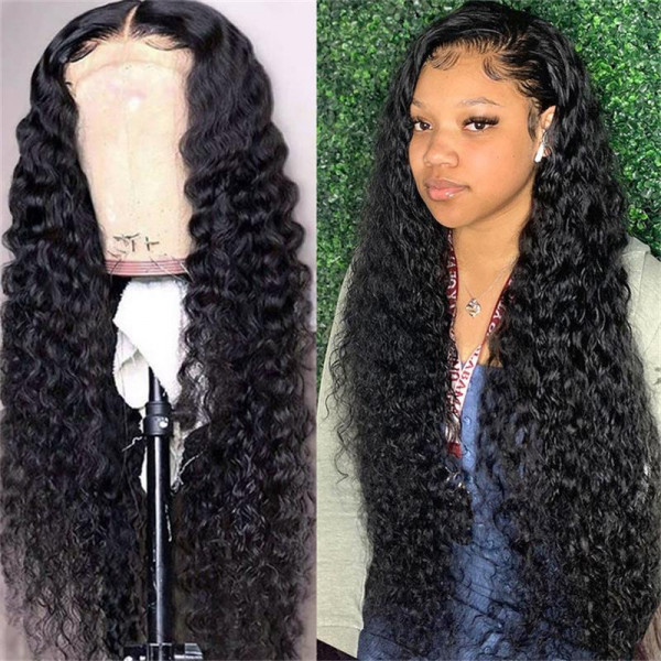 New Arrival Deep Wave Lace Front Wigs With Baby Hair Human Hair Lace Front Wigs