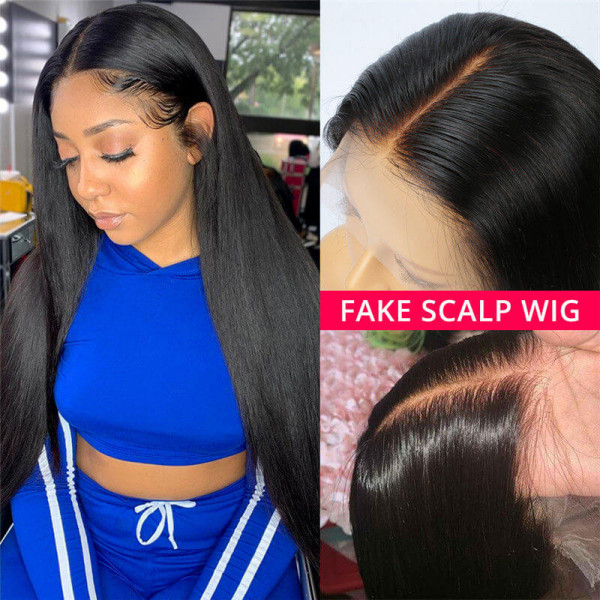 6*6 Closure Wigs Fake Scalp Wigs Straight Hair Body Wave Deep Wave Curly Hair Wigs