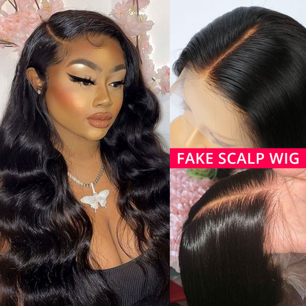 Effortless 13x6 Fake Scalp Wigs Straight Hair Body Wave Curly Lace Front Wigs