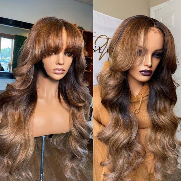 Breathtaking Human Wigs With Bangs Wallpaper Nature