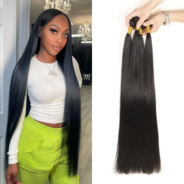 Straight Virgin Hair 4 Bundles 32 34 36 38 40Inches Long Straight Hairstyles