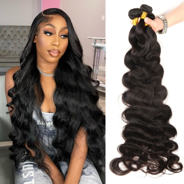 Long Weave 4 Bundles Body Wave Brazilian Virgin Hair 9a Grade