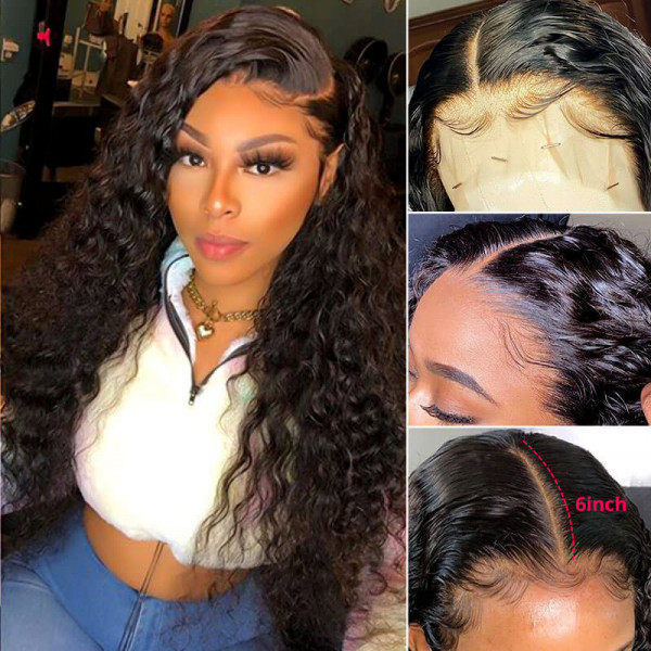 Loose Deep Wave 13*6 Lace Front Wigs Pre Plucked Real Hair Wigs
