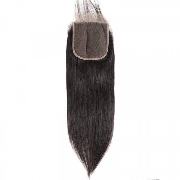 Brazilian Straight Hair 5*5 Lace Closure Free Part Unprocessed Human Hair
