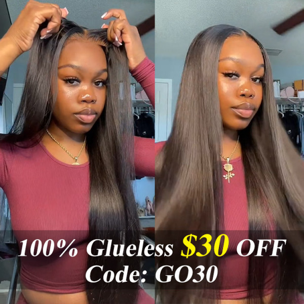 Glueless Wear And Go Wigs - Straight HD Lace Closure Human Hair Wigs