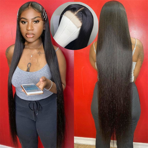 6*6 Lace Wigs Straight Human Hair Natural Looking Closure Wigs 100% Human Hair Wigs For Women
