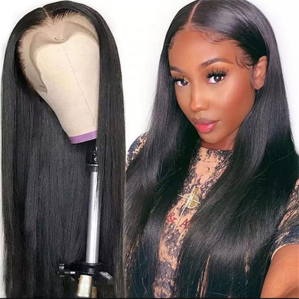 High Quality Straight Hair 180% Density Full Lace Wigs Real Human Hair Wigs For Black Women