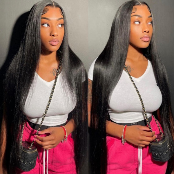 4x7 Human Hair Lace Wigs Virgin Straight Affordable Wigs For Black Women