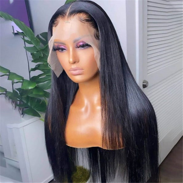 Straight Hair Wigs 180% Density Affordable Lace Front Wigs With Baby Hair