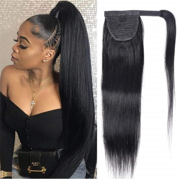 100% Human Hair Ponytail Straight Hair Extensions