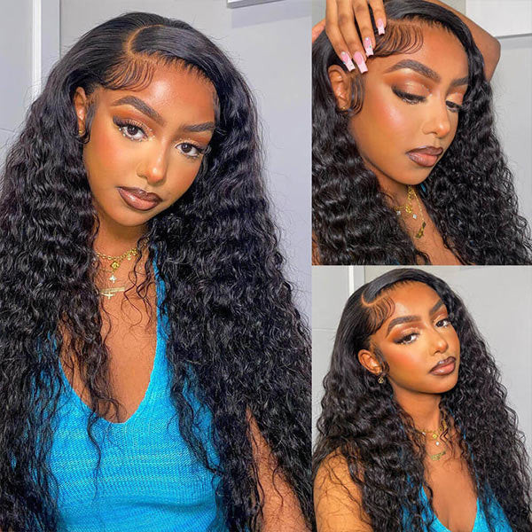 Water Wave 6*6 Closure Wigs Natural Wave Brazilian Lace Front Wigs