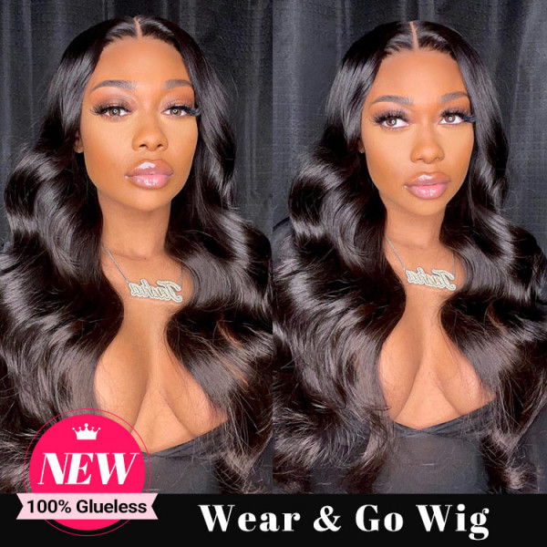 Glueless Wear And Go Wigs - Body Wave HD Undetectable Lace Closure Wigs