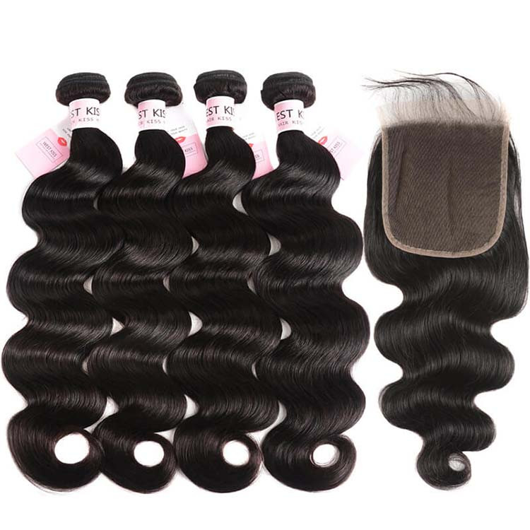 5x5 Lace Closure And Body Wave 4 Bundles -West Kiss Hair