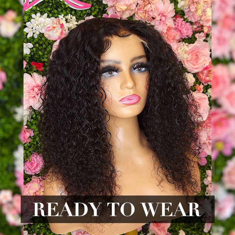 Natural curly wig human hair v part wigs West Kiss Hair